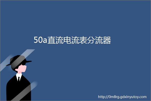 50a直流电流表分流器